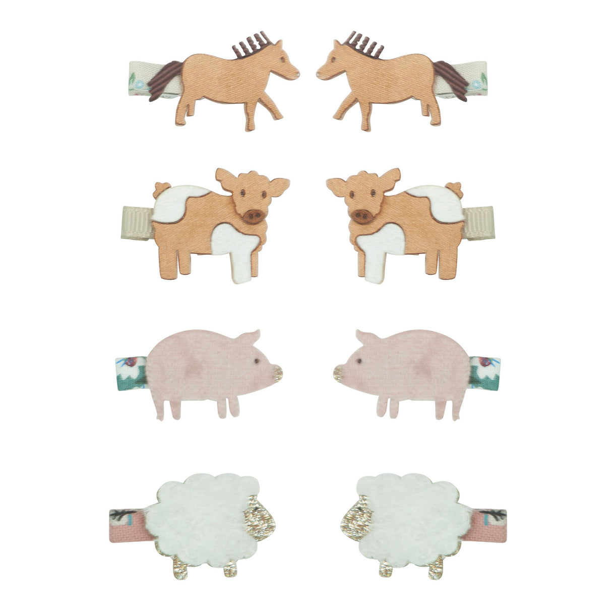 MIMI & LULA Bauernhof-Tiere Mini-Haarclips