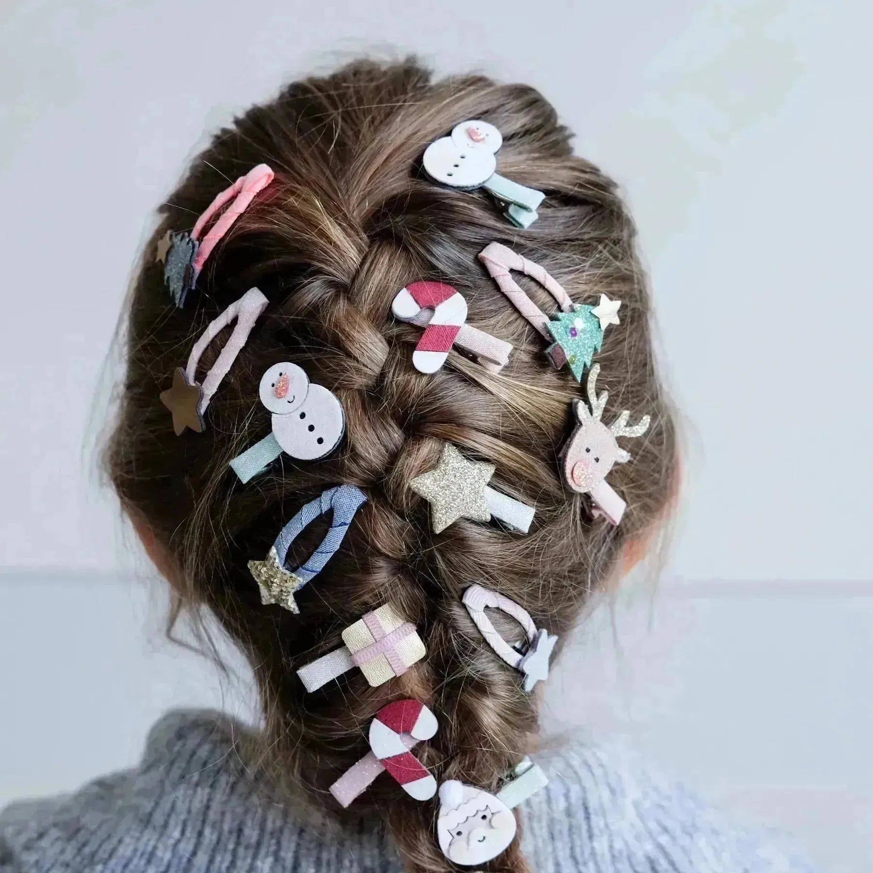 Weihnachtsmann Mini-Haarspangen - Nook' d' Mel - Kinder Concept Store