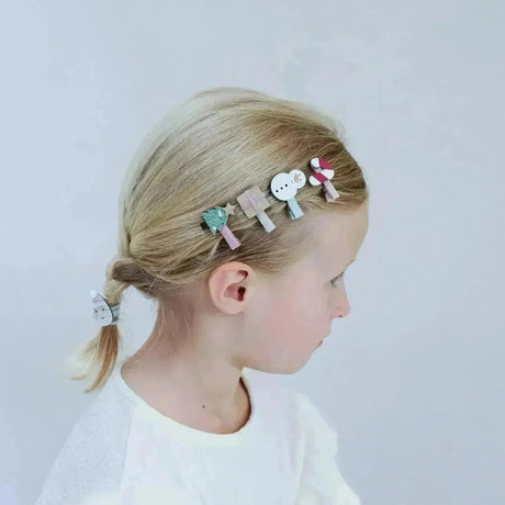 Weihnachtsmann Mini-Haarspangen - Nook' d' Mel - Kinder Concept Store