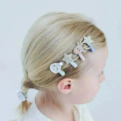 Weihnachtsmann Mini-Haarspangen - Nook' d' Mel - Kinder Concept Store