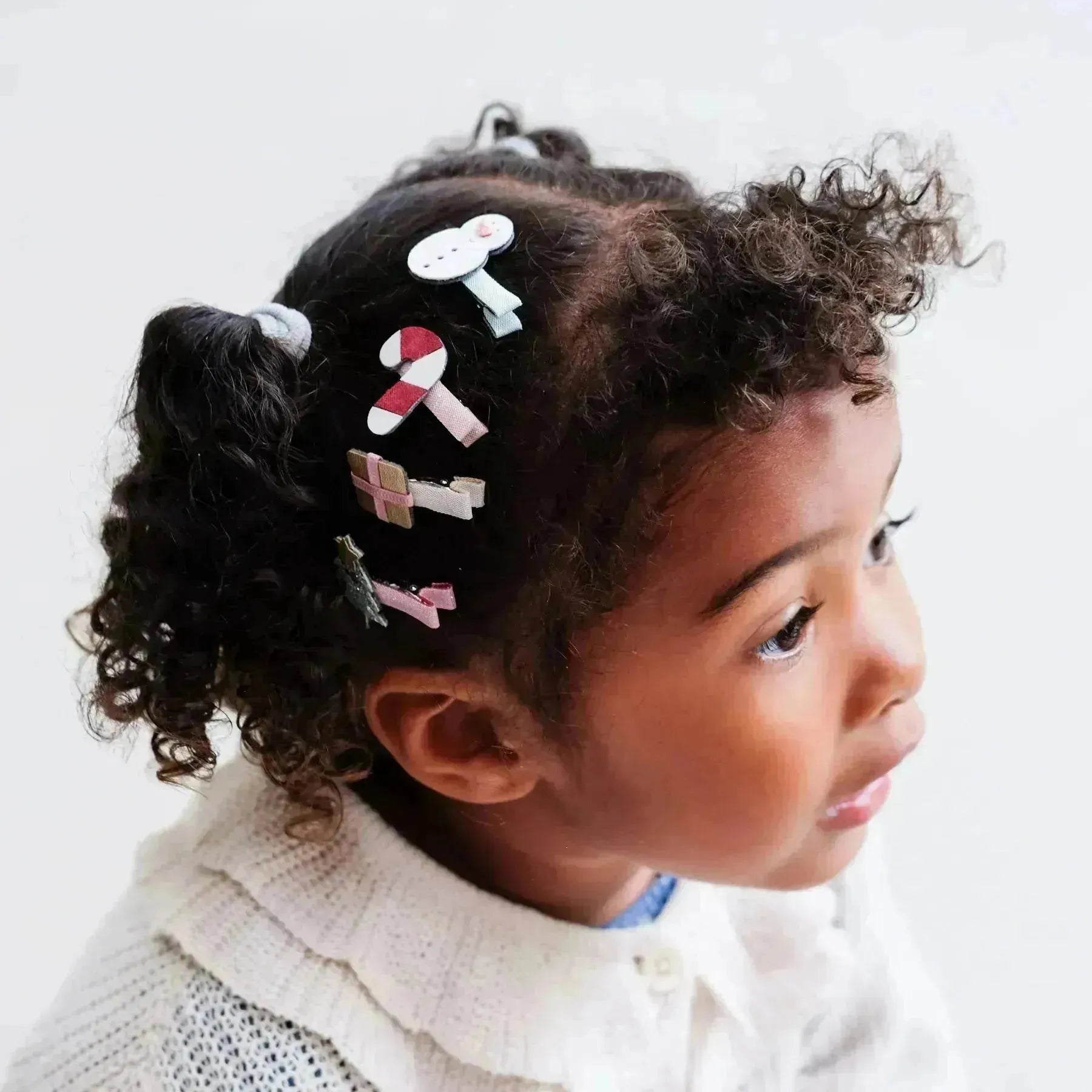 Weihnachtsmann Mini-Haarspangen - Nook' d' Mel - Kinder Concept Store