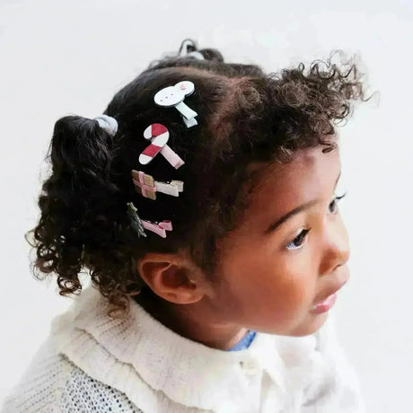 Weihnachtsmann Mini-Haarspangen - Nook' d' Mel - Kinder Concept Store