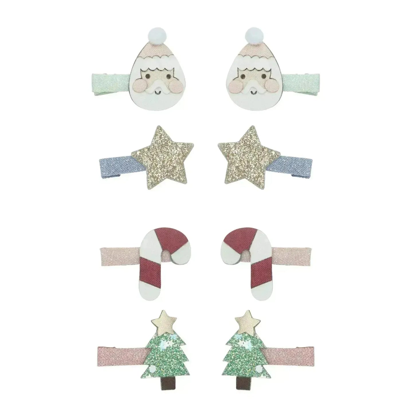 Weihnachtsmann Mini-Haarspangen - Nook' d' Mel - Kinder Concept Store