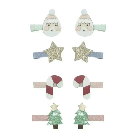 Weihnachtsmann Mini-Haarspangen - Nook' d' Mel - Kinder Concept Store