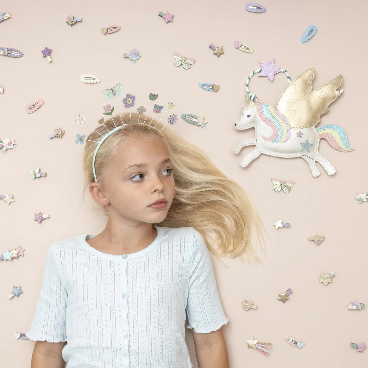 MIMI & LULA Fliegendes Einhorn Mini-Haarspangen-Set - Nook' d' Mel - Kinder Concept Store