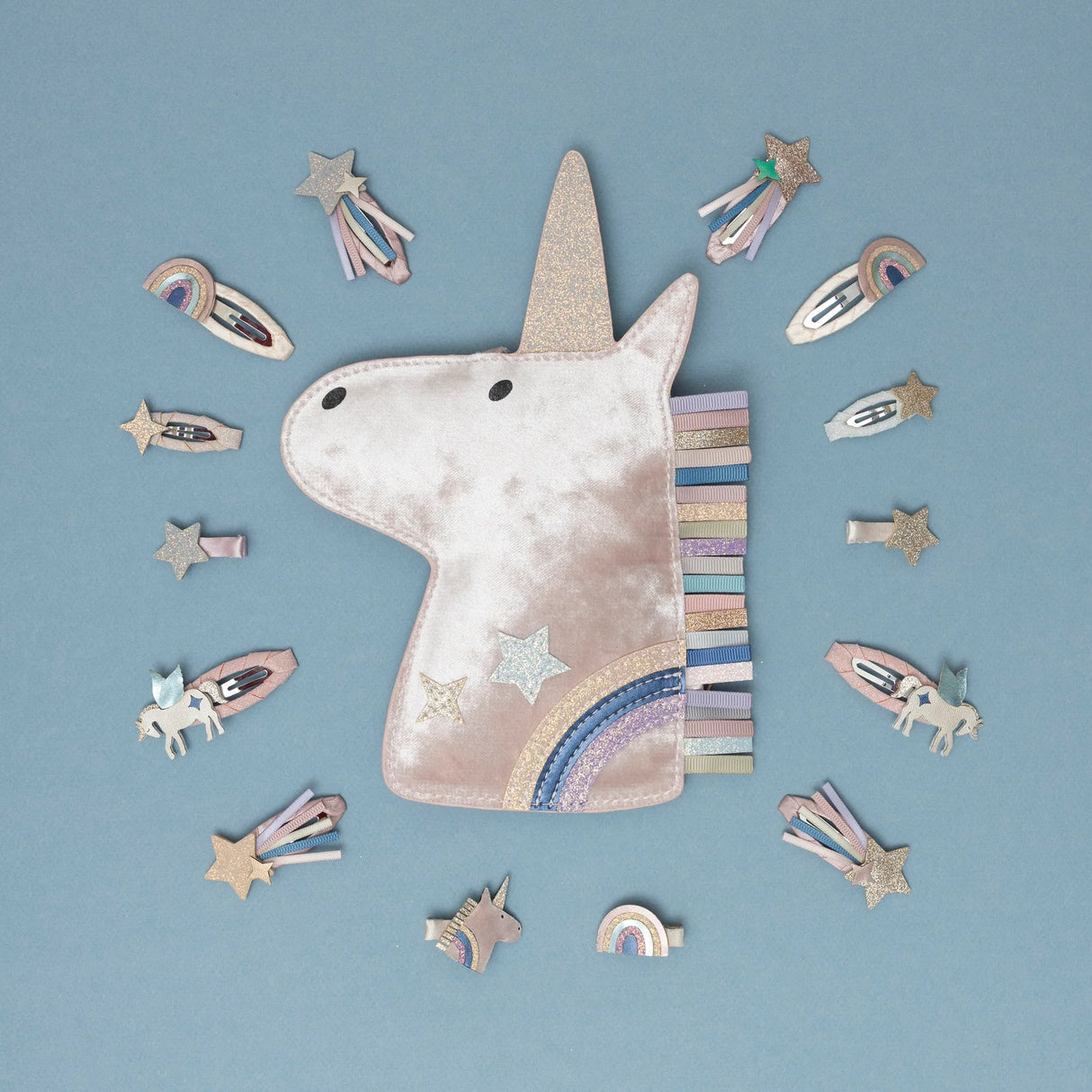 MIMI & LULA Celeste Unicorn Mini Clic Clacs Haarspangen