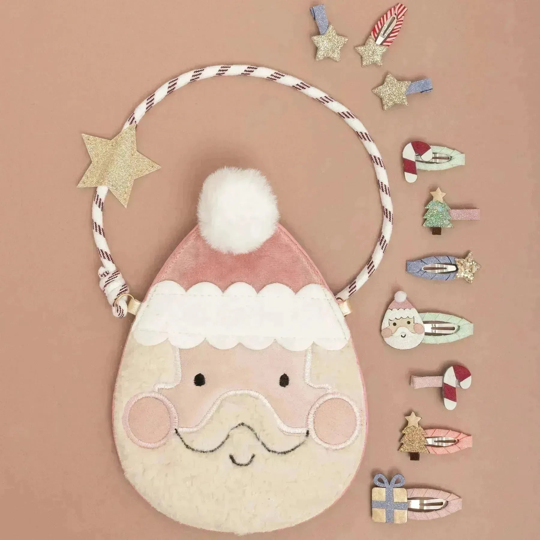 Weihnachtsmann Mini-Haarspangen - Nook' d' Mel - Kinder Concept Store
