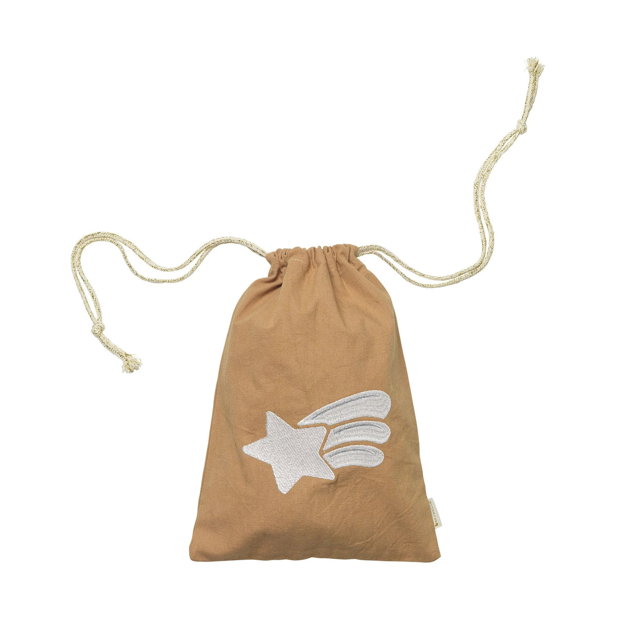 FABELAB Geschenke-Stoffbeutel – Shooting Star Stickerei – Caramel