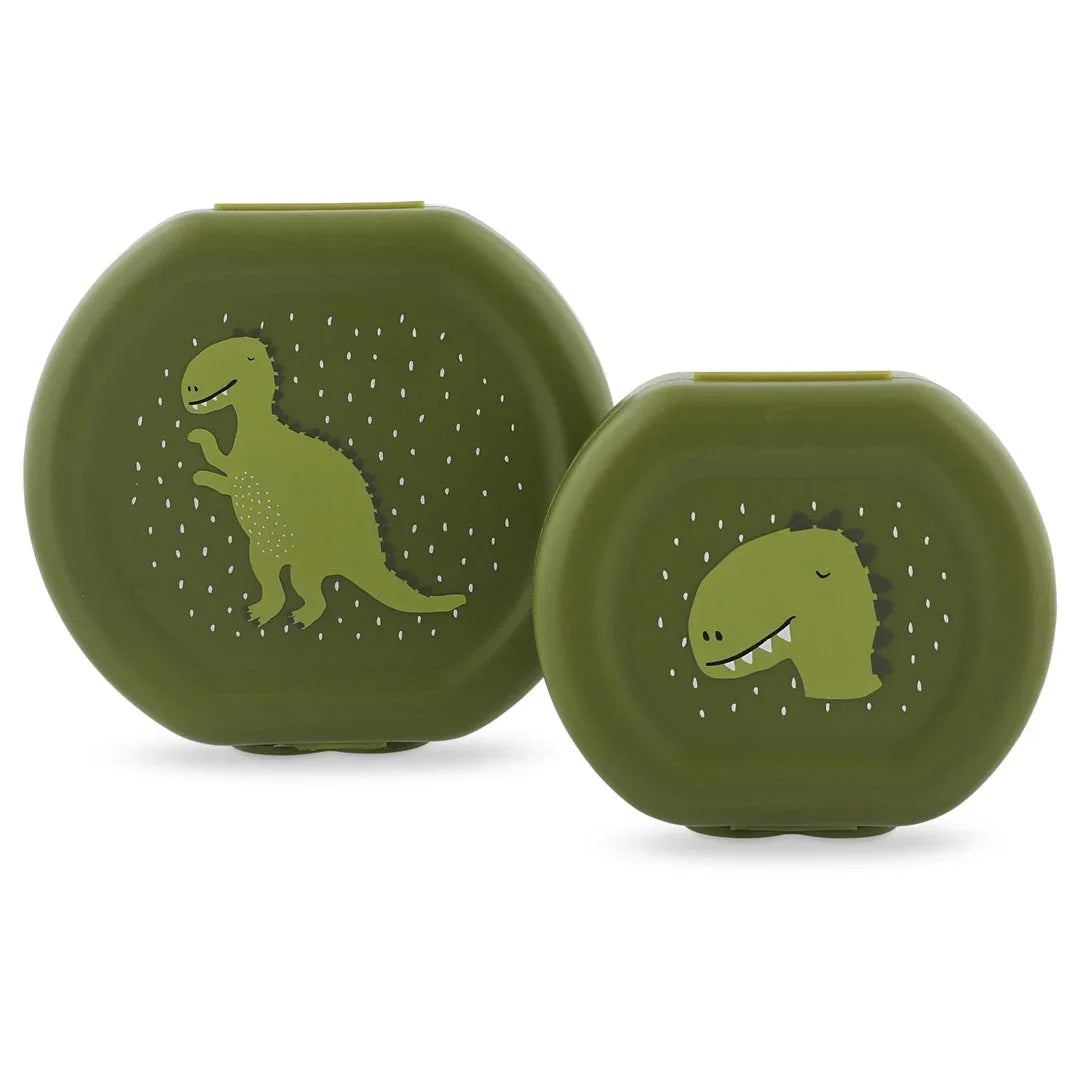 TRIXIE Snackbox mit Clip - 2er-Set - Mr. Dino