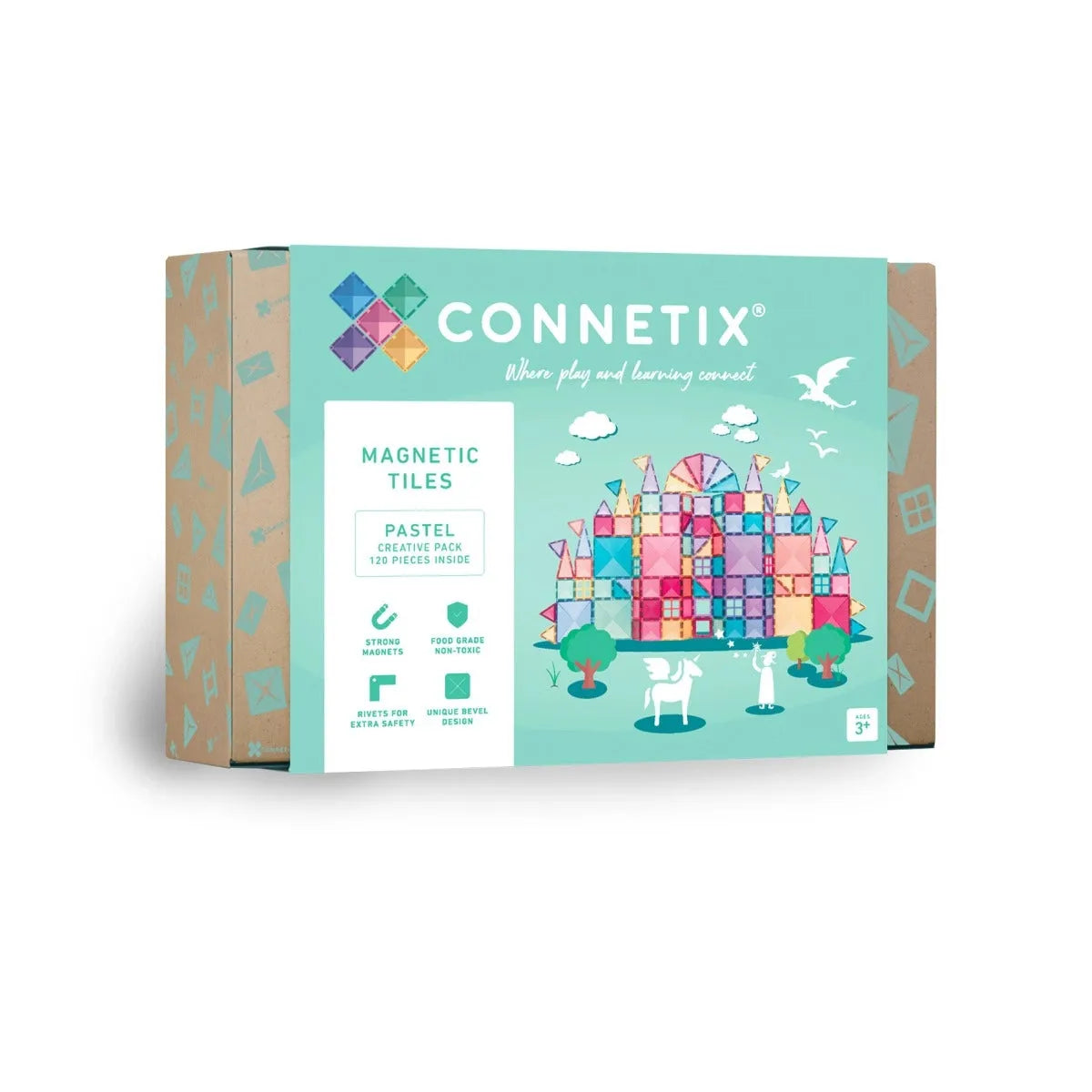 CONNETIX Magnetbausteine Pastel Creative Pack - 120 Teile - Nook' d' Mel - Kinder Concept Store