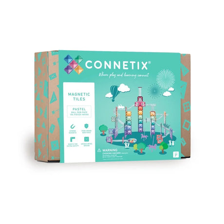 CONNETIX Magnetbausteine Kugelbahn Pastel Ball Run Pack - 106 Teile - Nook' d' Mel - Kinder Concept Store