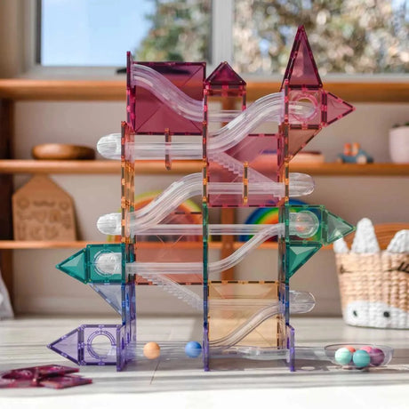 CONNETIX Magnetbausteine Kugelbahn Pastel Ball Run Pack - 106 Teile - Nook' d' Mel - Kinder Concept Store