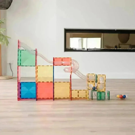 CONNETIX Magnetbausteine Kugelbahn Rainbow Ball Run Expansion Pack - 66 Teile - Nook' d' Mel - Kinder Concept Store