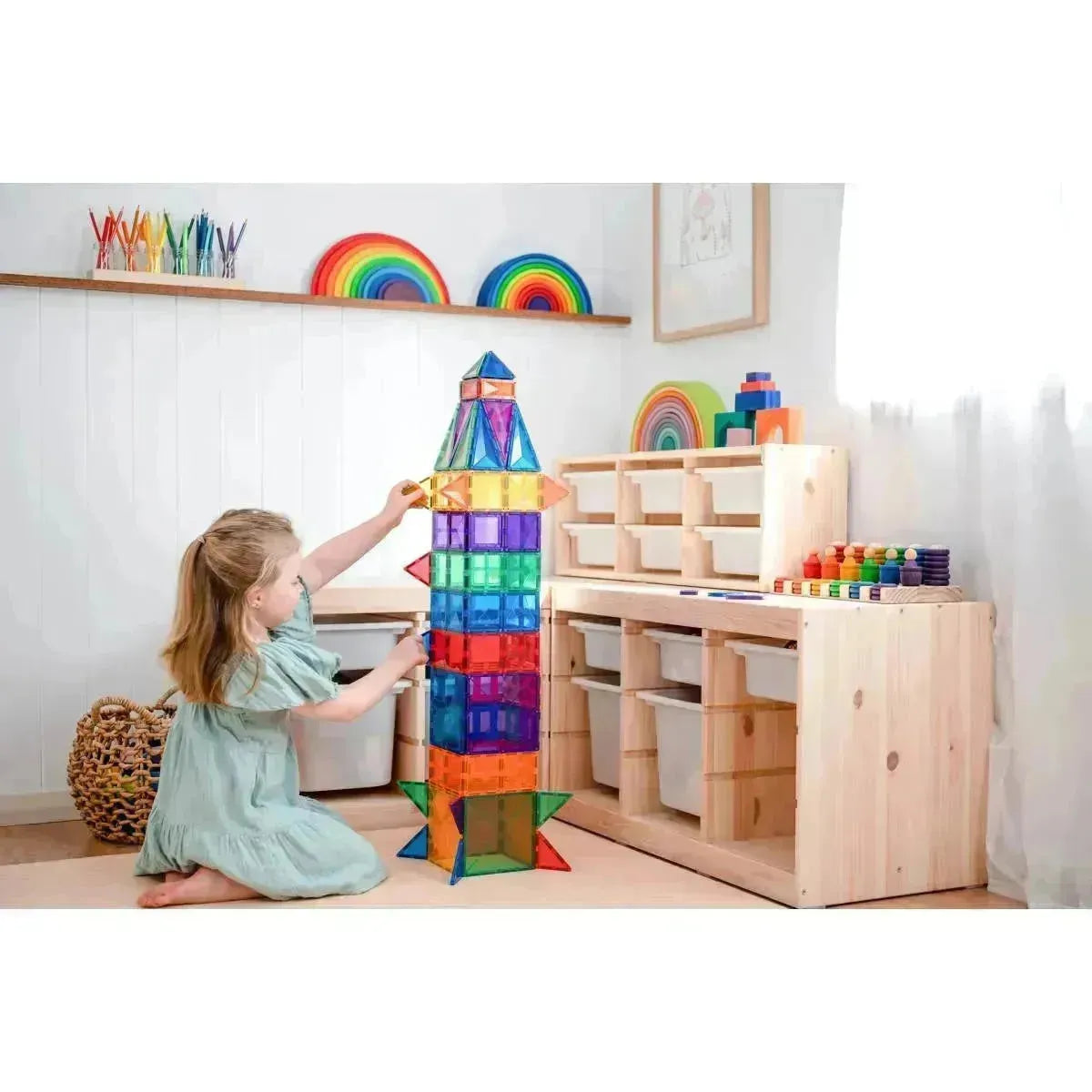 CONNETIX Magnetbausteine Rainbow Creative Pack - 102 Teile - Nook' d' Mel - Kinder Concept Store