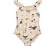 LIEWOOD Kallie Badeanzug mit Print und Rüschen - Nook' d' Mel - Kinder Concept Store