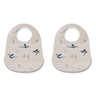 Lätzchen mit Auffangschale Tilda - 2er-Pack Little dragon dark sandy mix