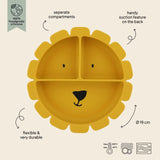 TRIXIE Silikon-Esslernteller mit Saugnapf - Mr. Lion