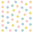Wandtattoo Kinderzimmer - Punkte Pastell 50 Stk