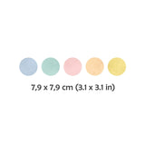 Wandtattoo Kinderzimmer - Punkte Pastell 50 Stk