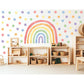 Wandtattoo Kinderzimmer - Regenbogen mit Punkte Classic