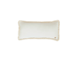Kissen (Bolster) mit Fransen - Samt - Weiß - Nook' d' Mel - Kinder Concept Store