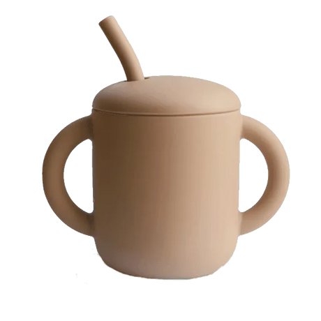 Trinklernbecher mit Strohhalm aus Silikon - Nook' d' Mel - Kinder Concept Store