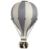 Kinderzimmer Deko Heißluftballon Vanilla Dunkelgrau Größe L